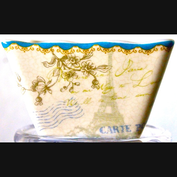 222 FIFTH PEMBERLEY BLUE APPETIZER BOWL PORCELAIN NEW - Picture 2 of 9